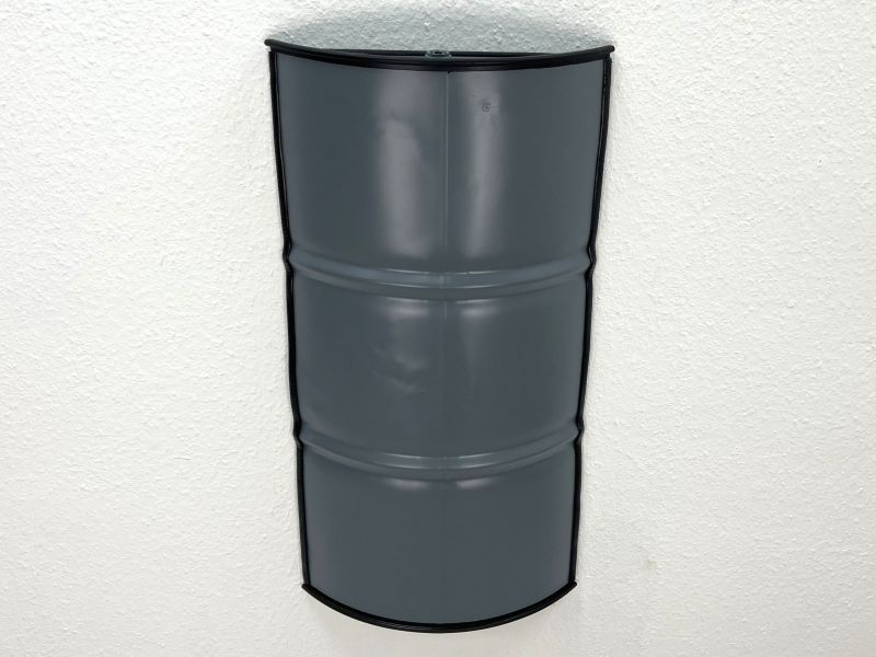 Black oil drum magnetic board Cut wall deco