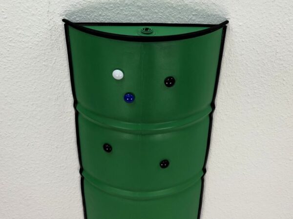 Top view of the curved oil drum magnetic board