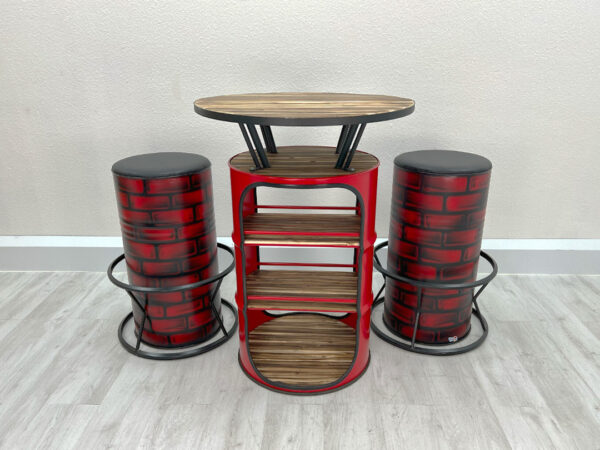 Oil drum bar table  "Ed" - Image 7