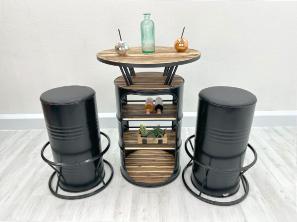 Oil drum bar table  "Ed" - Image 3