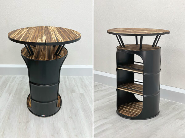 Oil drum bar table  "Ed" - Image 4