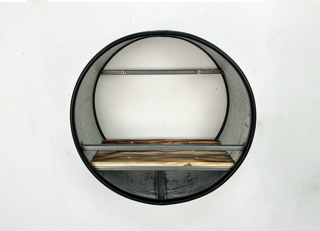 Oil drum wall shelf "Jim" Tonnentumult