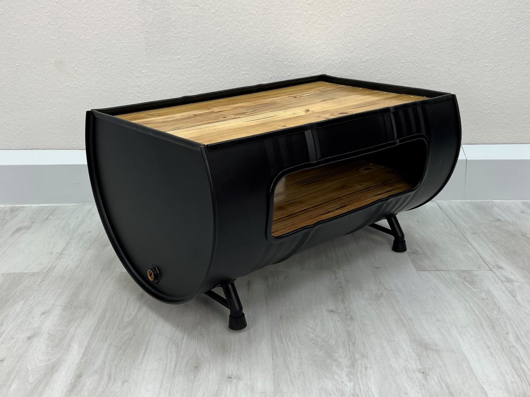 Oil drum table Nele - Tonnentumult  - unique barrel furniture