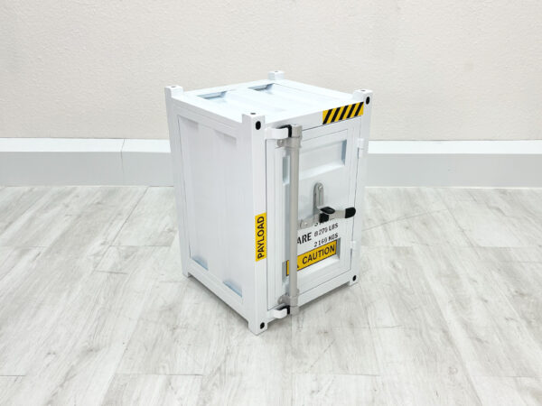 Kleiner weißer Container