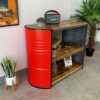 Rotes Ölfass-Möbel Sideboard Ben von Tonnen Tumult