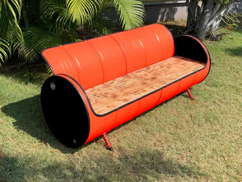 Barrel furniture Tonnentumult oil drum products